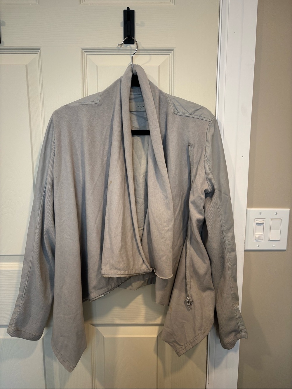 BlankNYC Light Gray Draped Women's Jacket